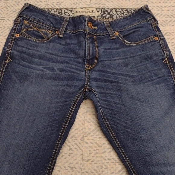 Ariat R-E-A-L Women's boot Cut Blue Jeans Western, Festival, Farm. - Picture 3 of 12